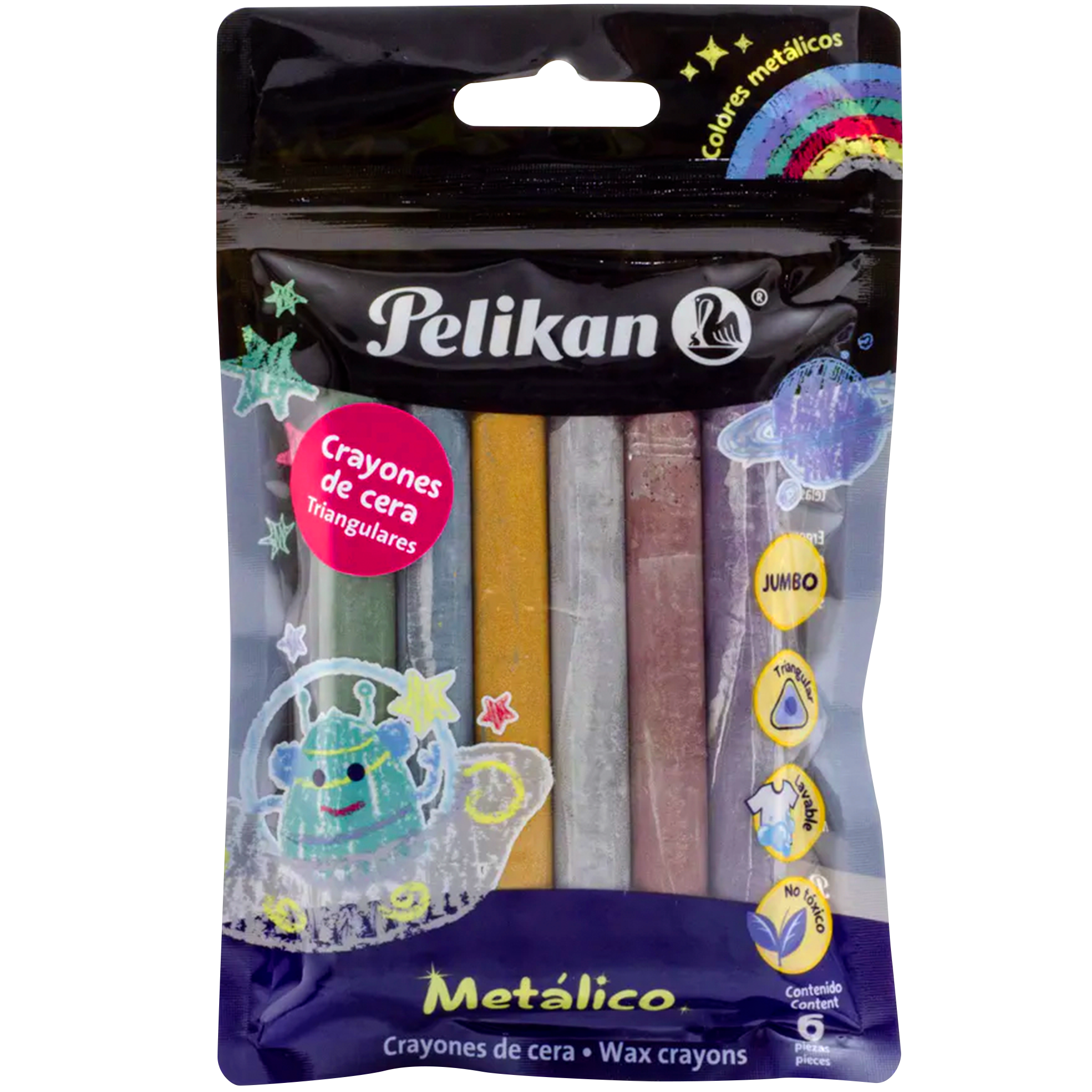 🖍 Crayones Jumbo Metálicos