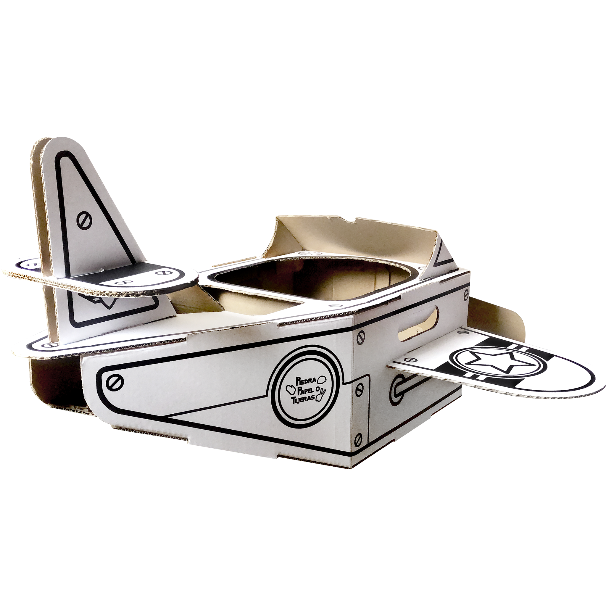 Aeroplano - Piedra, Papel o Tijeras - Avión de cartón