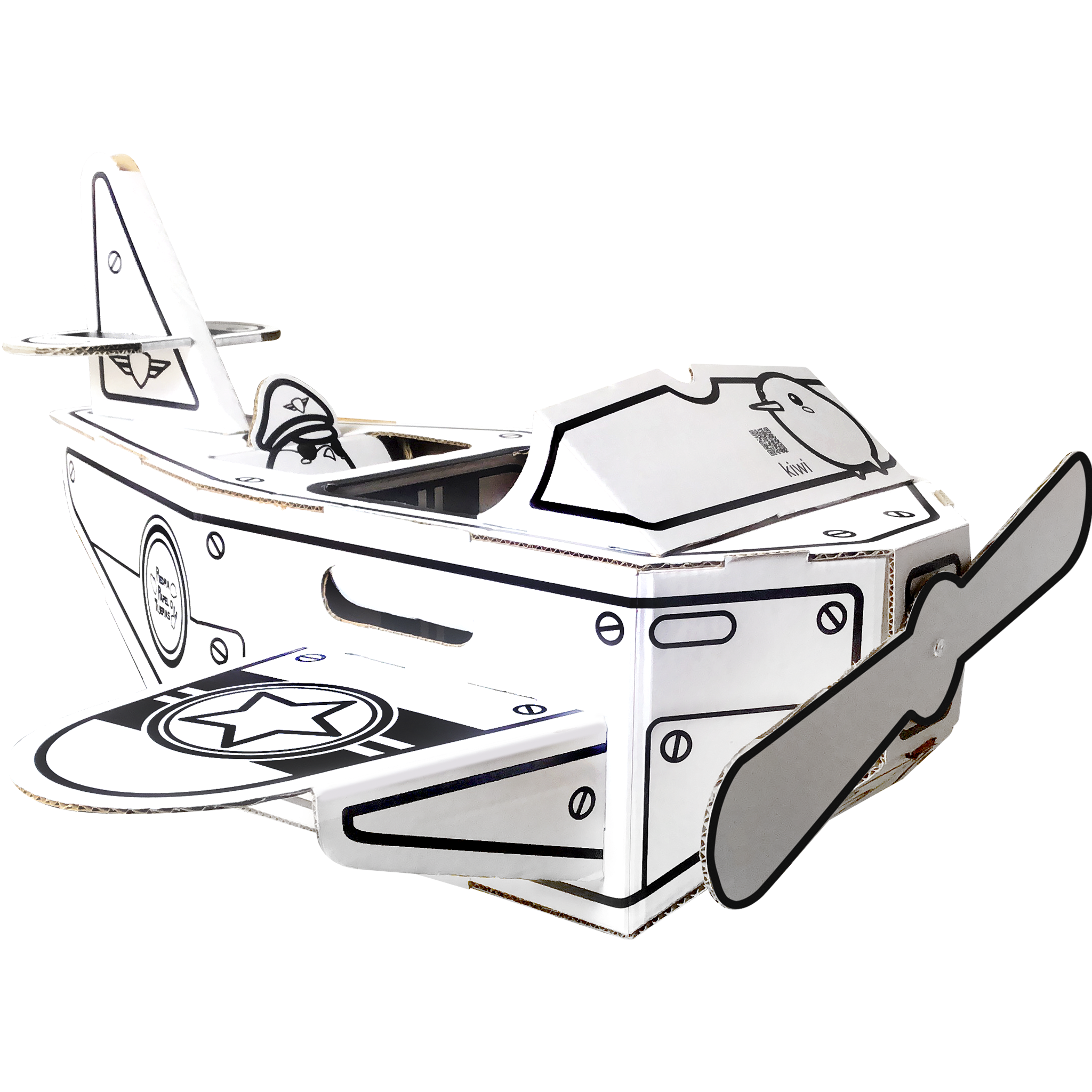 Aeroplano - Piedra, Papel o Tijeras - Avión de cartón