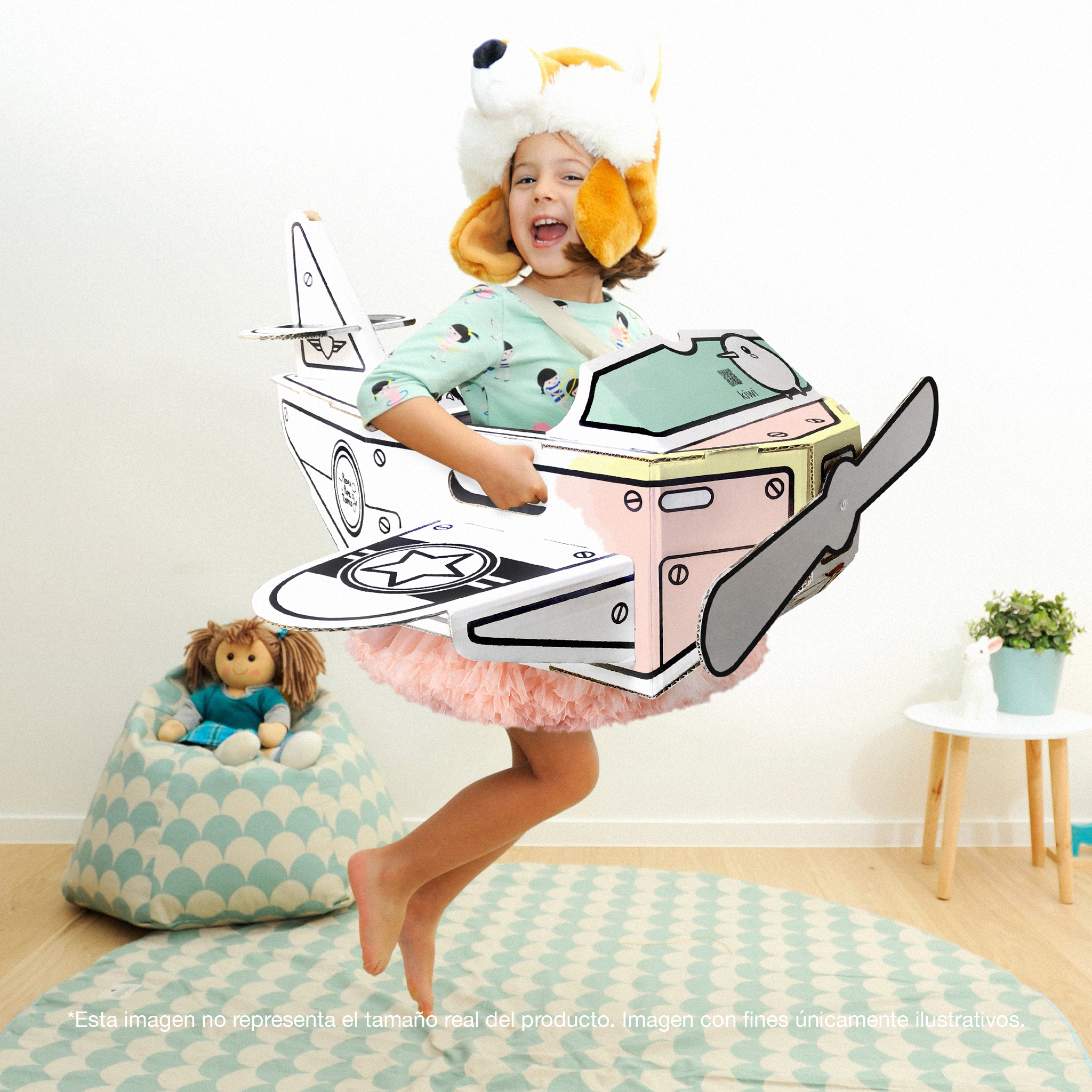 Aeroplano - Piedra, Papel o Tijeras - Avión de cartón