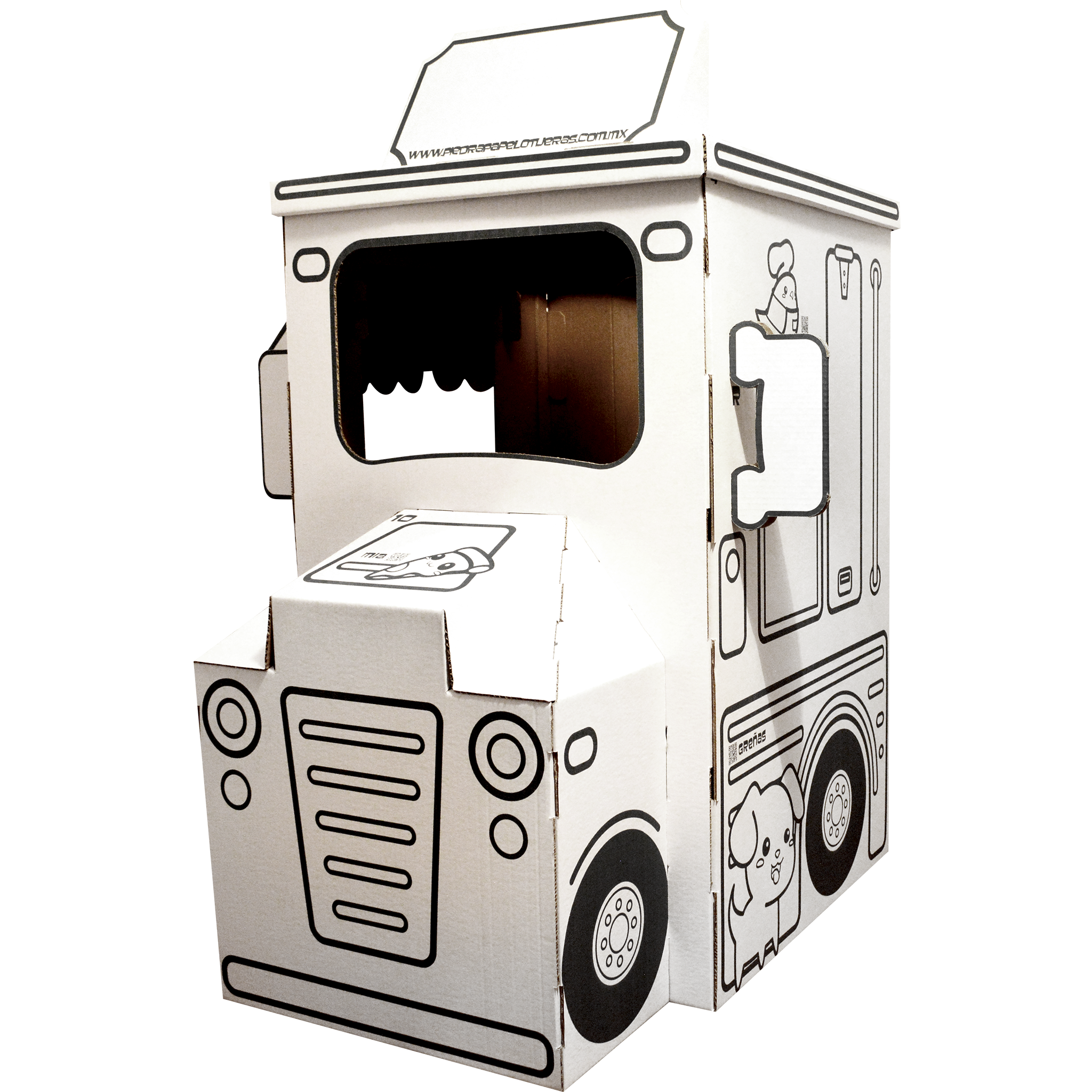 Gastromóvil - Piedra, Papel o Tijeras - Foodtruck de Cartón