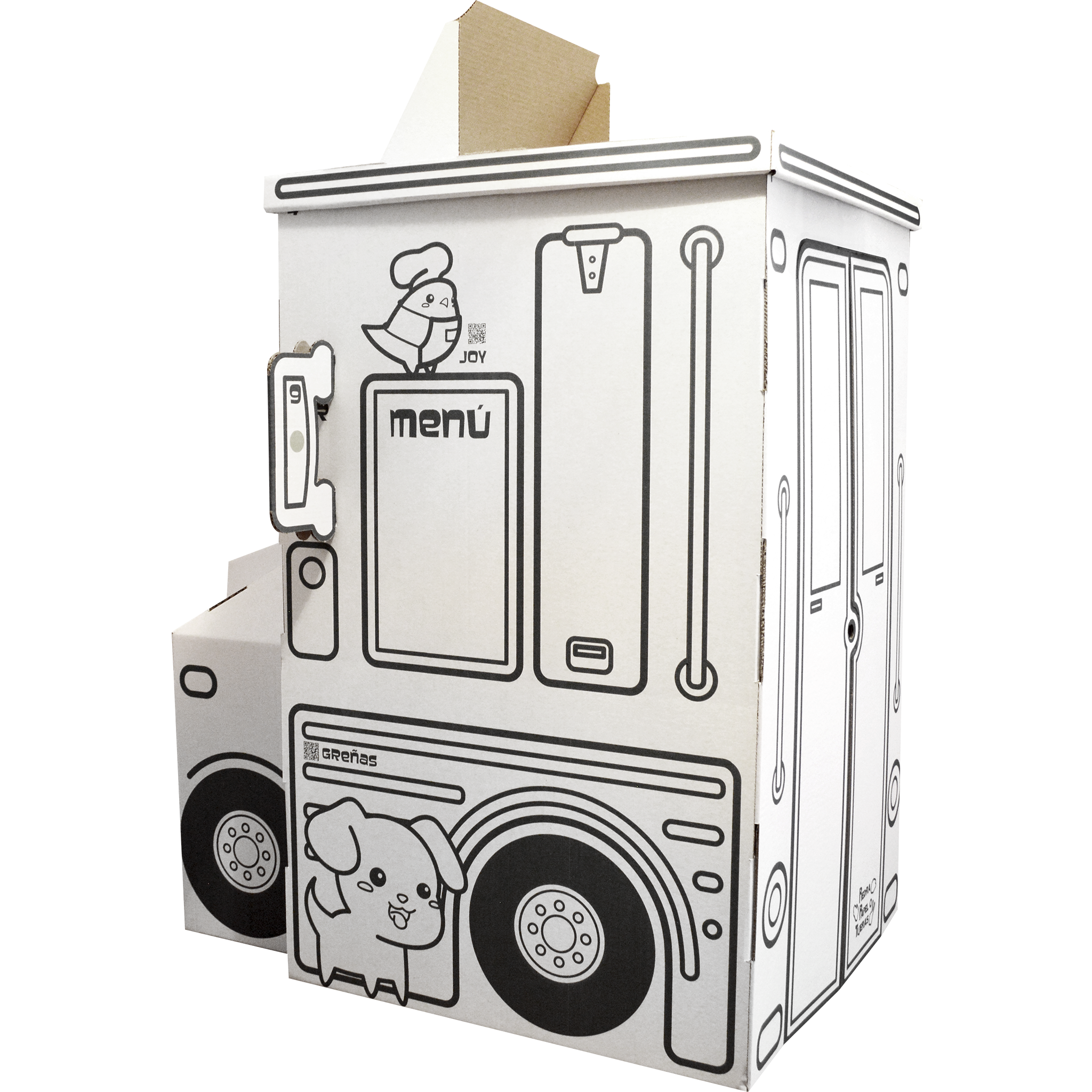 Gastromóvil - Piedra, Papel o Tijeras - Foodtruck de Cartón