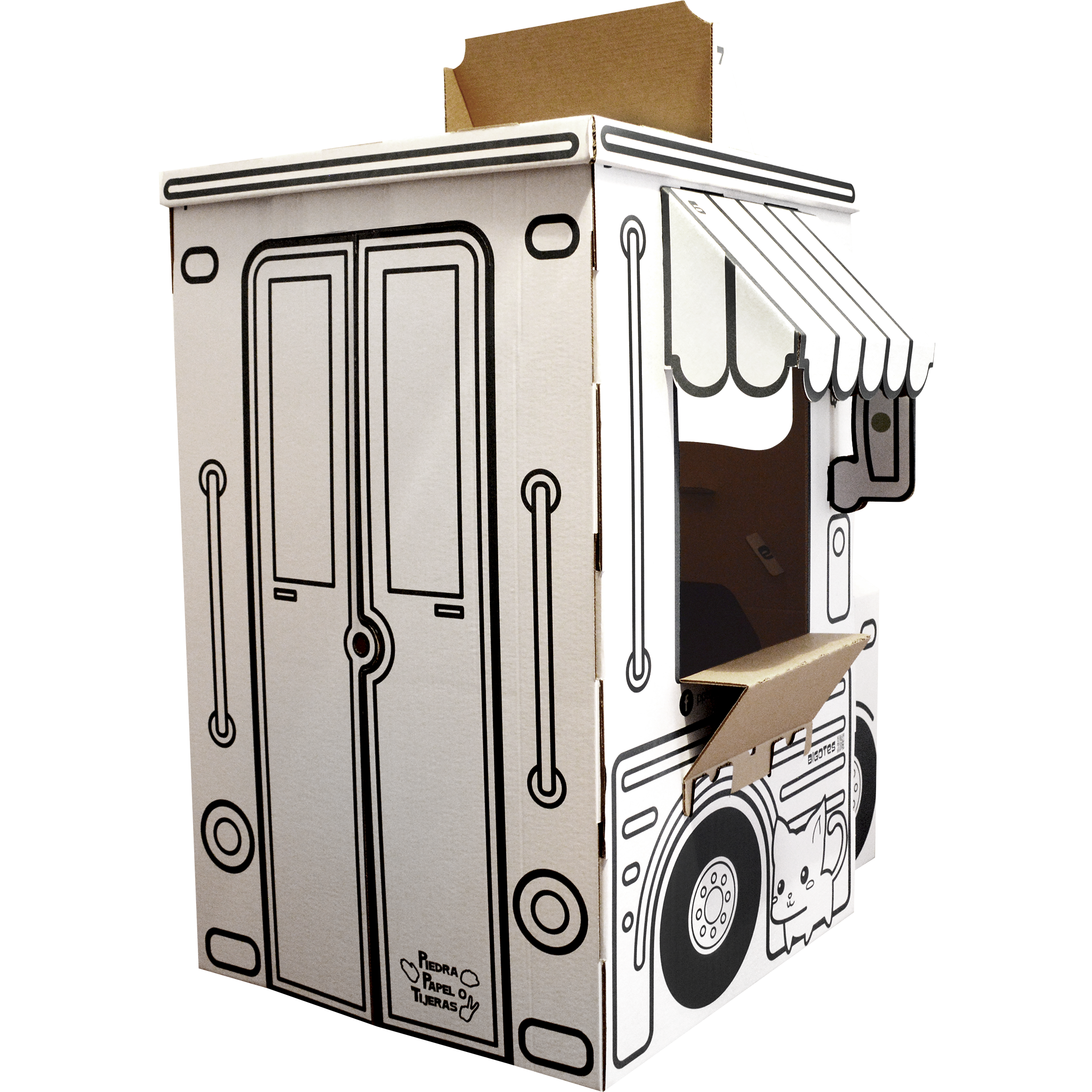 Gastromóvil - Piedra, Papel o Tijeras - Foodtruck de Cartón