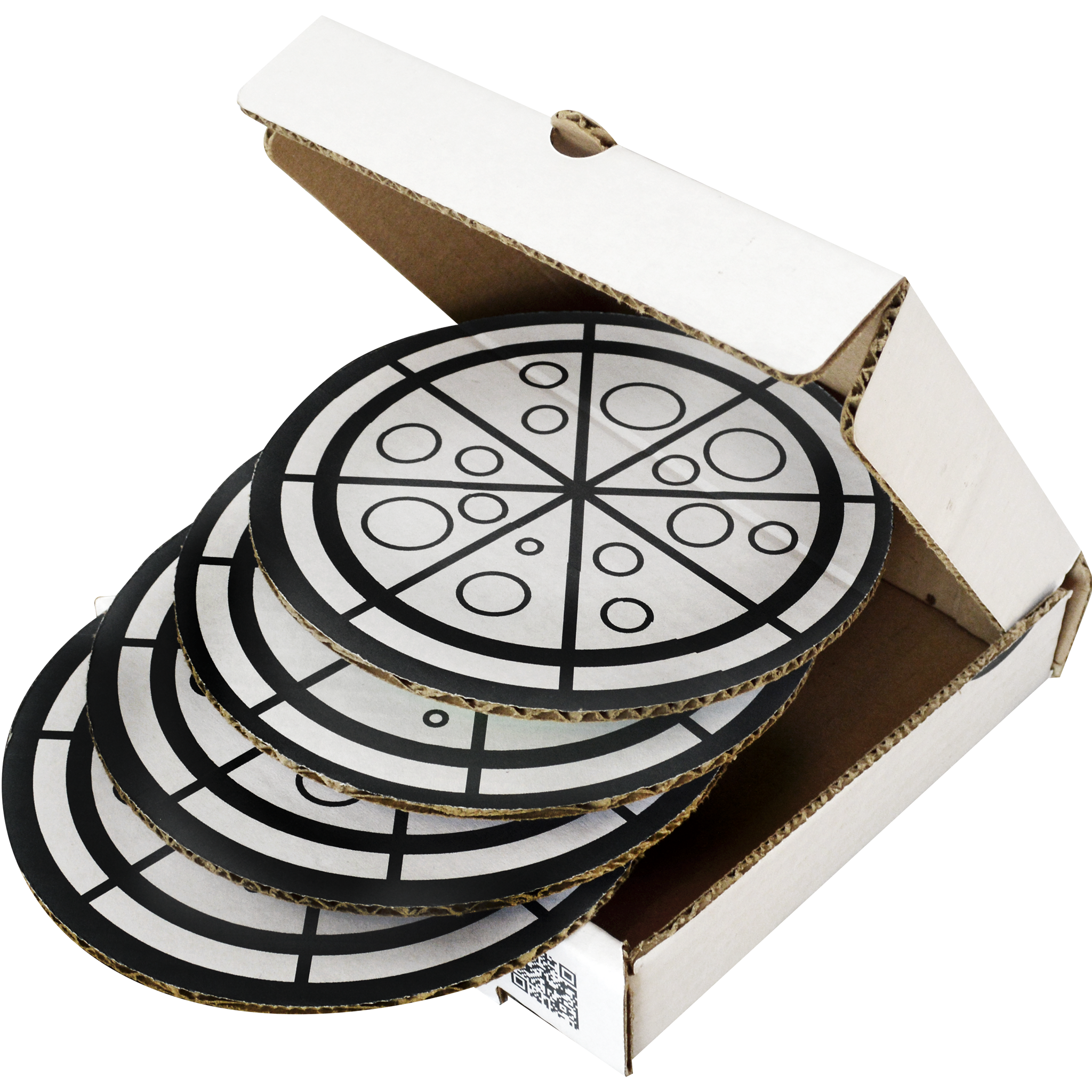 Gastromóvil - Piedra, Papel o Tijeras - Caja de Pizza de Cartón