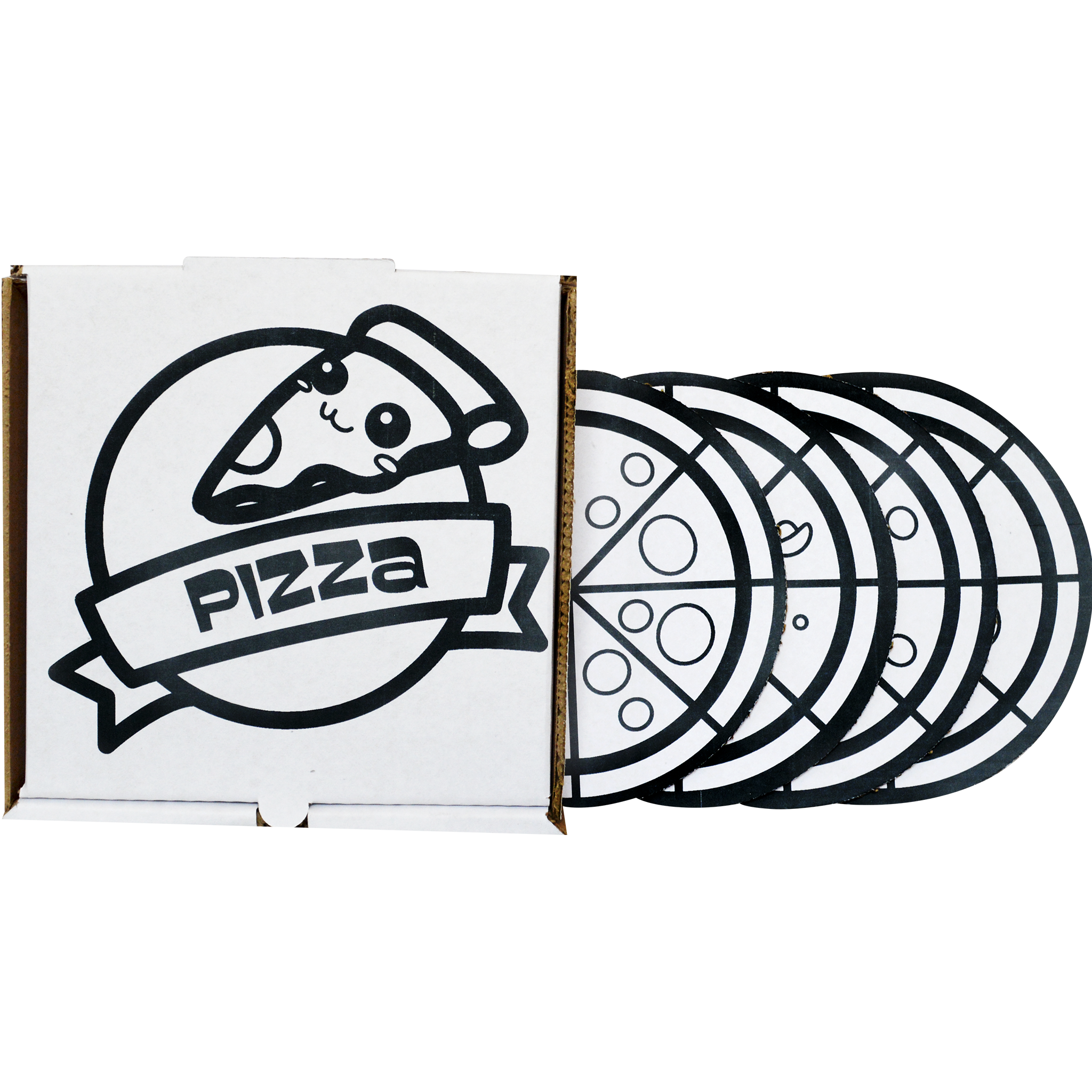 Gastromóvil - Piedra, Papel o Tijeras - Caja de Pizza de Cartón