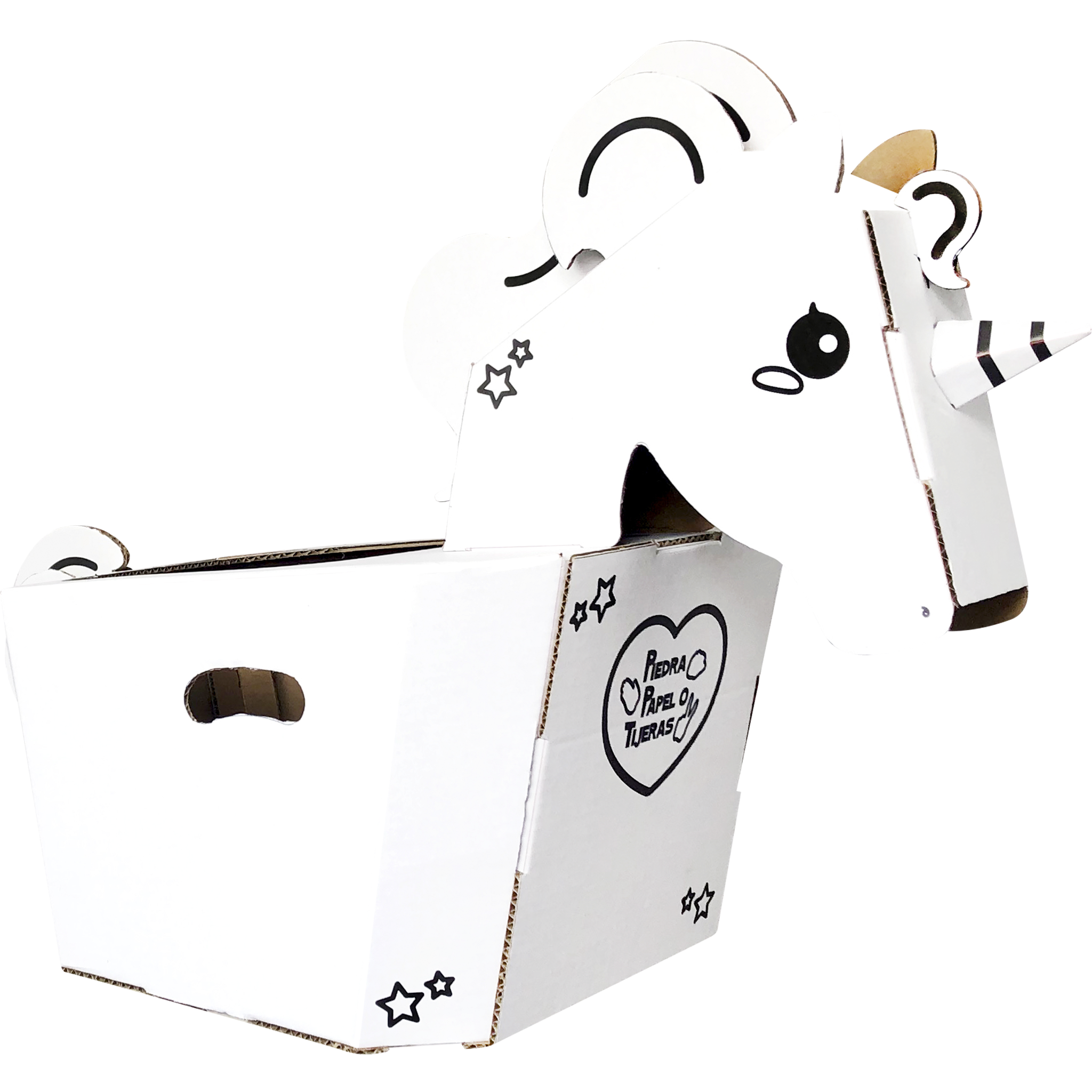 Unicornio - Piedra, Papel o Tijeras - Unicornio de Cartón